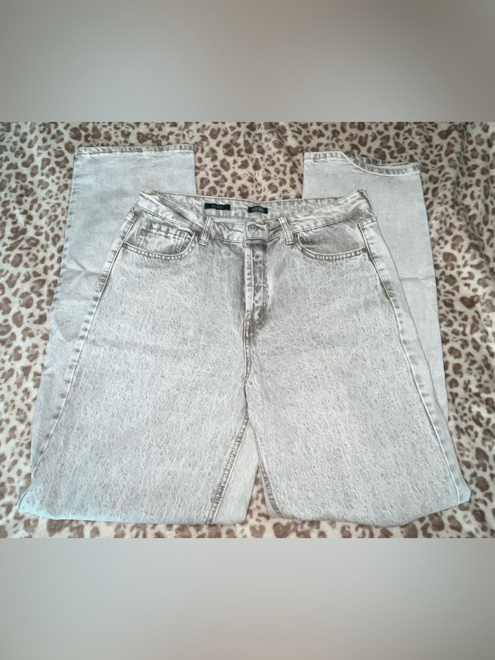 wild fable - Light Gray Stonewash Straight Leg Jeans